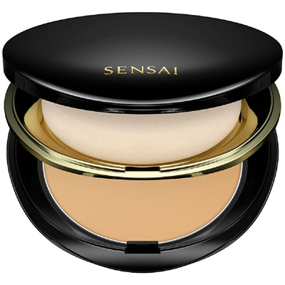 Kuti kompakte për grim SENSAI Total Finish Powder Makeup Case, e zezë