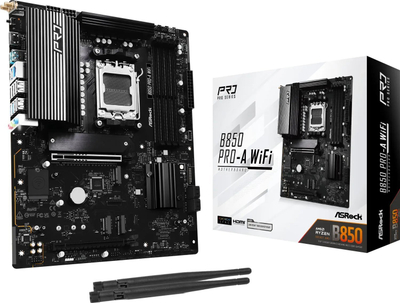 Pllakë amë Asrock B850 Pro A WiFi, AMD AM5, DDR5, ATX