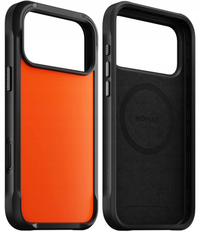 Mbrojtëse telefoni Nomad Rugged, për iPhone 17 Pro Max, MagSafe, portokalli Arancia