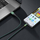 Kabllo karikimi Mcdodo USB A në USB C, LED, e gjelbër e zezë