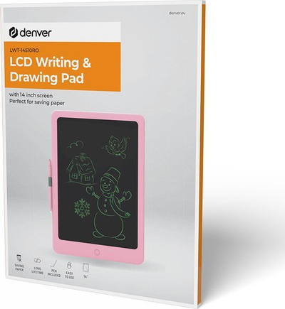 Tablet shkrimi Denver LWT-14510RO, 14", ekran LCD, rozë
