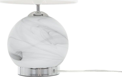 Lampë tavoline Beliani Uele, metal, 40 cm, gri me të bardhë