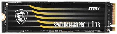 Disk SSD MSI SPATIUM M480 PRO, 1TB, PCIe 4.0 NVMe M.2, i zi