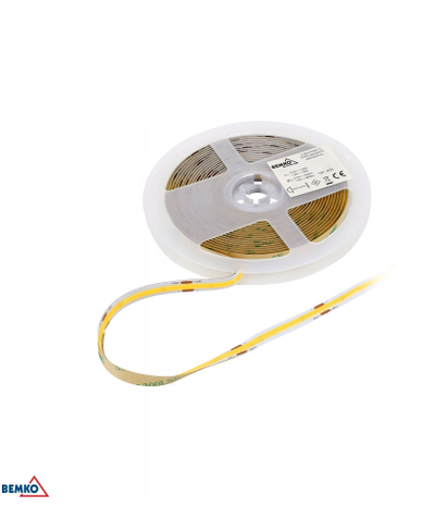 ЛЕД лента Бемко COB 24V, 5m, 10W/m, 3000K, топла