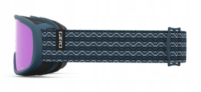 Скијачки очила Giro Moxie, леќи Amber Pink Yellow, рамка Harbor Blue, за жени и млади