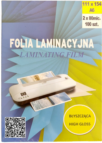 Qese laminimi Peach A6, 80 mikron, me shkëlqim, 100 copë