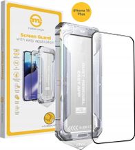 Xham mbrojtës Mobile Origin për iPhone 15 Plus, 9H, me aplikues