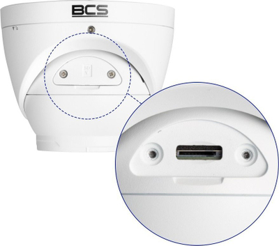 Kamerë sigurie BCS BCS-P-EIP24FSR3-Ai2, IP, për jashtë, e bardhë