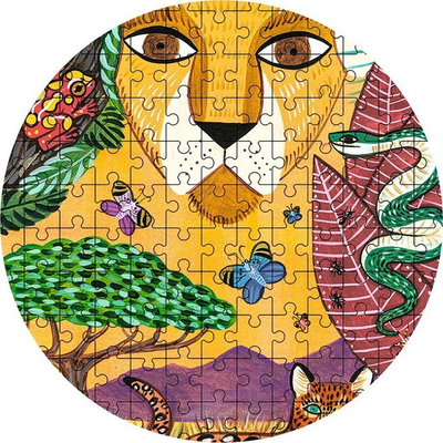 Pallto Djeco Puzz'Art Lion, 350 copka, shumëngjyrësh