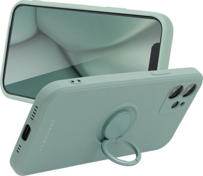 Kapak telefoni Simply Roar për Samsung Galaxy A52, TPU matte, me unazë magnetike, jeshil