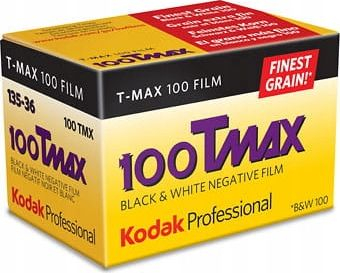 Film fotografik Kodak T-MAX 100 TMX135-36, 35mm, 36 poza, bardhezi