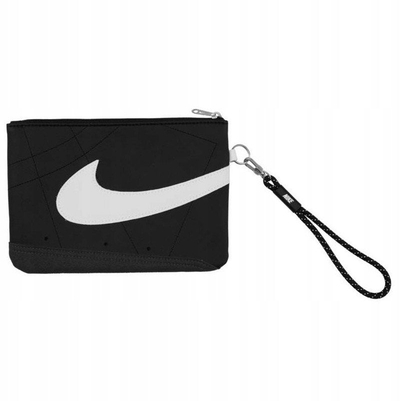 Portofol dore Nike Icon Blazer Wristlet Large, mbyllje me zinxhir, i zi