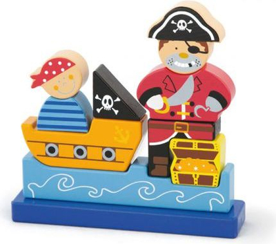Lodër me blloqe magnetike Viga Pirate (0907), shumëngjyrëshe