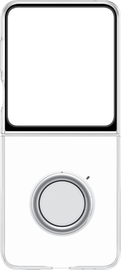 Set aksesorësh Samsung Starter Pack EF-XF73KKTEGWW, kllaf transparent për Galaxy Z Flip5, karikues 25W, transparent