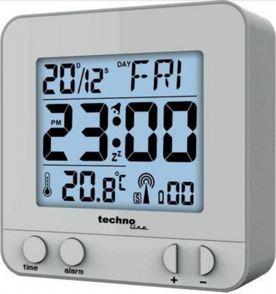 Orë digjitale me alarm Technoline WT235W, e bardhë