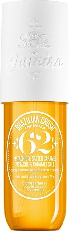 Spraj trupi edhe flokësh Sol de Janeiro Brazilian Crush Cheirosa 62, 90 ml, erë pistak edhe karamel i kripur, mini