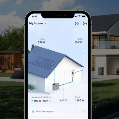 Паметен електричен мерач Anker SOLIX Smart Meter, мониторинг во реално време, компатибилен со Solarbank 2, црн