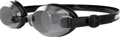Syze noti Speedo Jet Mirror me lente mirror, me rrip që rregullohet, të zeza