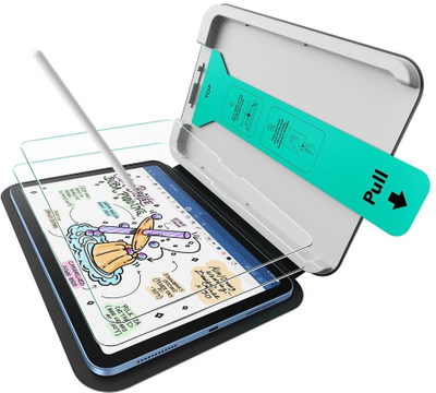 Заштита за екран ESR Paper Feel UltraFit Tray, iPad 10 10.9" 2022 и iPad Air 11" 2025, пакување 2 парчиња, проѕирна