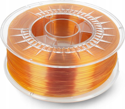 Filament 3D Devil Design PETG, 1.75mm, 1kg, portokalli transparent