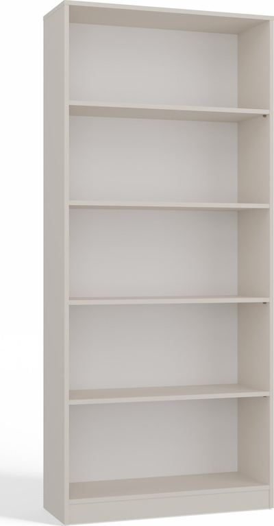 Raft librash BOOKSHELF R80, 80 cm, 5 rafte, cashmere bezhë
