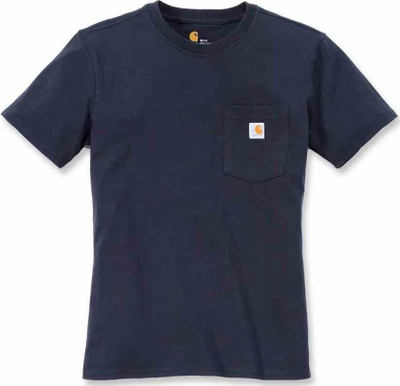 Bluzë Carhartt Workwear Pocket Women, pambuk, madhësia XS, blu e errët