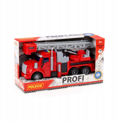 Lodër kamion zjarrfikës Siva Autopump Profi V2, 30 cm, me drita dhe zë, i kuq