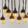 Drita dekorative varg Emos Chain Party DCPV01, 10x10 LED, 4.5m, e bardhë e ngrohtë
