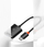 Adapter HDMI në VGA Baseus Lite Series, 1080p, dalje audio 3.5mm, i zi