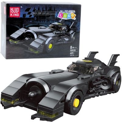 Set blloqe ndërtimi Superhero Race Car, 409 pjesë, i zi