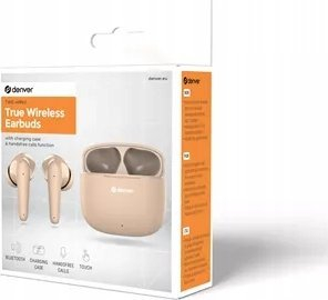 Kufje wireless Denver TWE-48NU, True Wireless, Bluetooth 5.3, të zeza