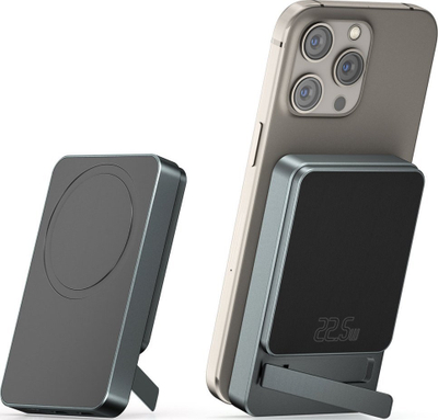 Надворешна батерија 4smarts Wireless OneStyle, 5000mAh, MagSafe, црна