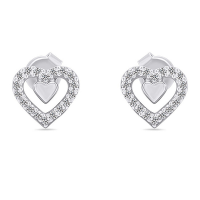 Vathë Brilio Silver Hearts EA517W