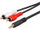 Kabllo audio Microconnect AUDLC5G, 3.5mm në 2xRCA, 5m, e zezë