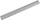 Vizore alumini D.rect, 30 cm, gri metalike
