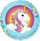 Balon folie Godan Unicorn FX18, dekor për festa, shumëngjyrësh