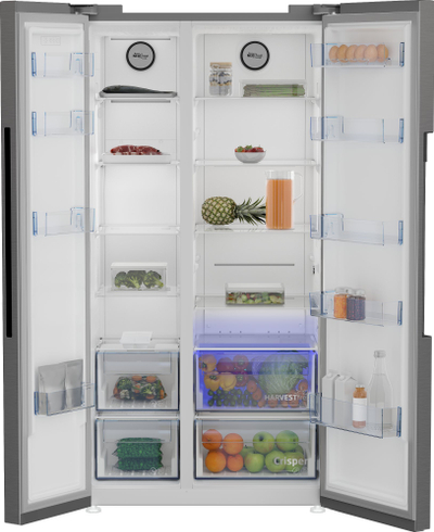 Frigorifer Beko Side by Side GN1603140XBN, 640L, Total No Frost, ngjyrë metalike