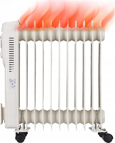 Radjator me vaj Extralink 11 elementë, 2500W, i bardhë