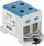 Terminal hekurudhor EM Group 607095 BL, 2 pole, 16-95mm², blu