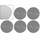 Disk bluarës rrjetë GEKO C-240, 225mm, Velcro, gri