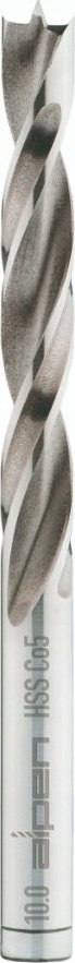 Set spirale druri Alpen Timber Twist PTM, HSS kobalt, 3-10 mm, argjendt