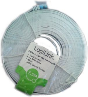 Kabllo Patch LogiLink e sheshtë CAT5e U-UTP, 2m (CP0135)