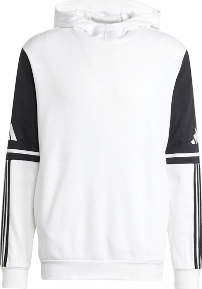 Dukse me kapuç Adidas Squadra 25 Hoodie M JD2976, pambuk poliester, e bardhë e zezë