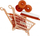 Karrocë supermarket lodër MEGA CREATIVE 501277, e palosshme, plastike, shumengjyrëshe
