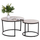 Set tavolina ndihmëse HomeMarkt Talos, rrethore, metal, 70cm, gri