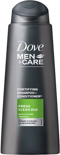 Dove Men+Care Fresh & Clean 2 во 1 Шампон и Регенератор, 400 ml