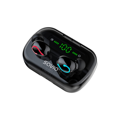 Dëgjuese Savio TWS-06, Wireless, të zeza