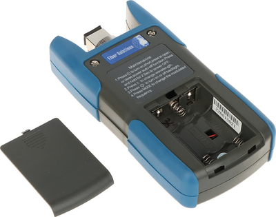 Testues drite optike Spacetronik SP-OSM32 Mini, i vogël e portativ, për fibra optike, blu
