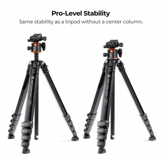 Tripod K&amp;F Concept M1+BH-36L, aliazh alumini e magnezi, profesional, i zi
