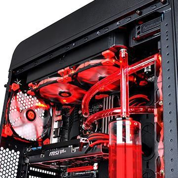 Ftohës Thermaltake Luna 14 LED, 140 mm, i kuq